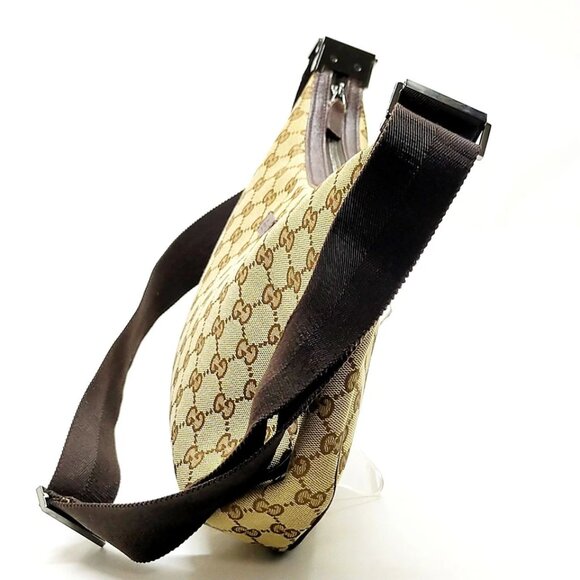 Gucci Shoulder Bag Brown Canvas 417-070325 - Picture 3 of 13